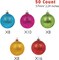 Shatterproof Christmas Tree Ornament Set (2.24"/57mm, Glitter Rainbow)